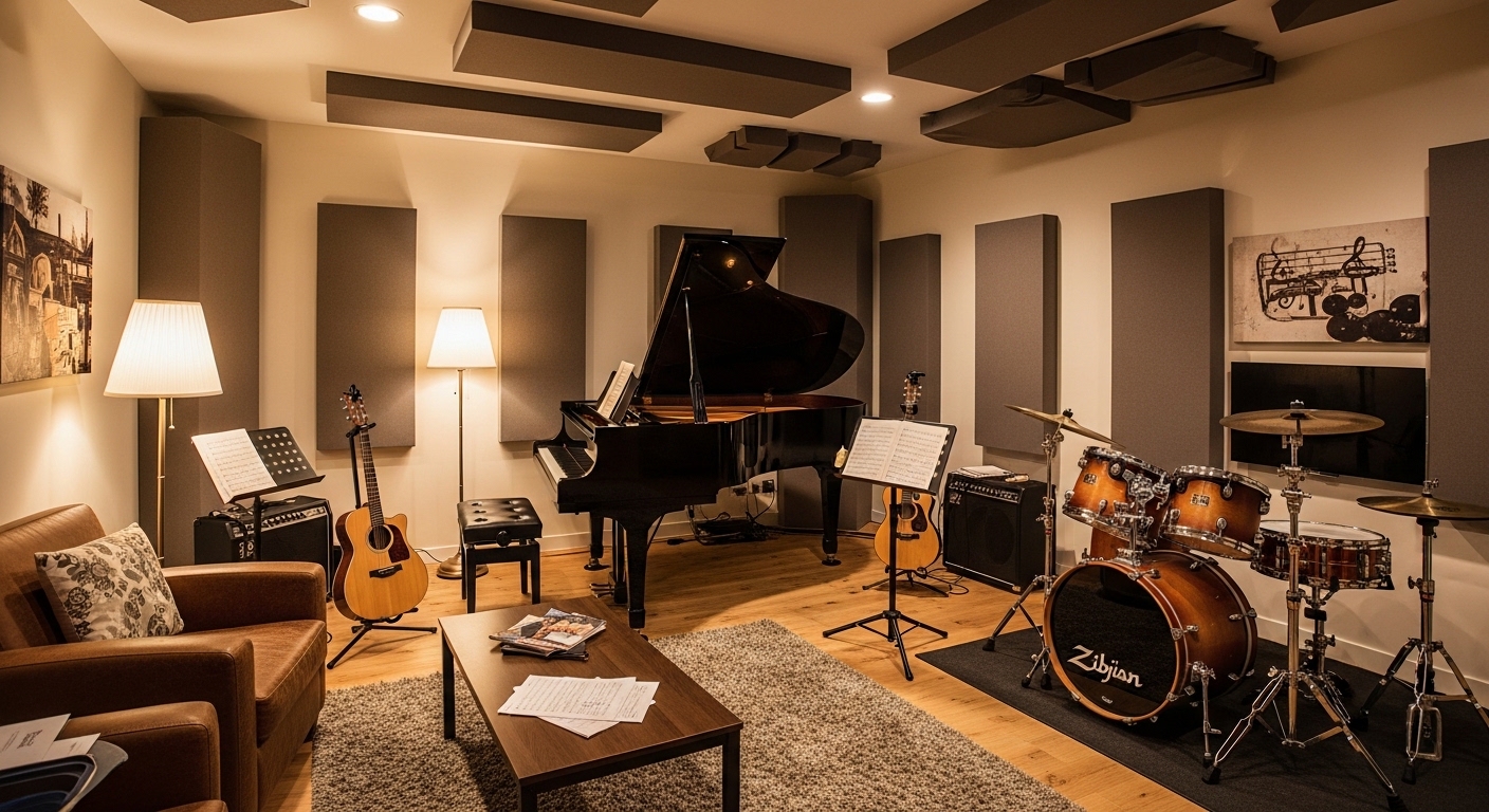 防音設計で実現する、音楽と共に暮らす住まい