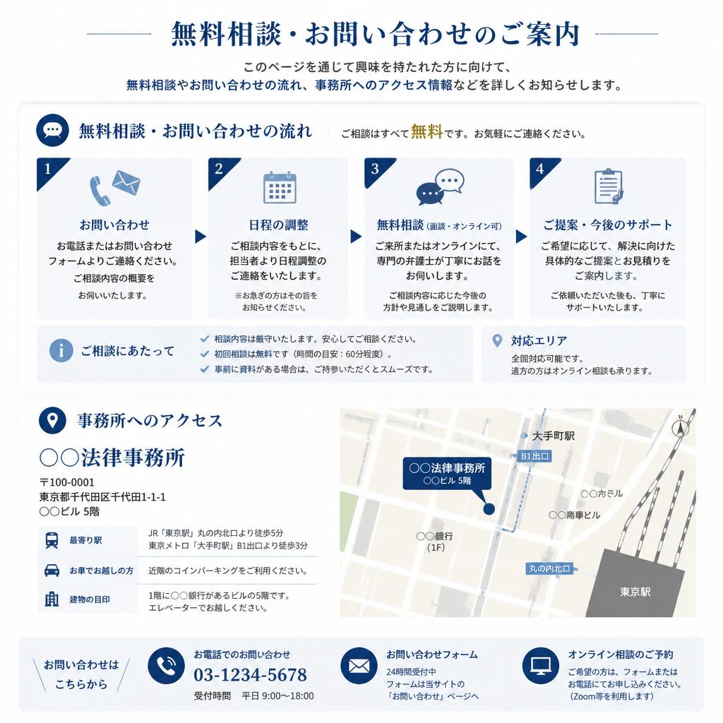 無料相談・お問い合わせ